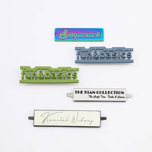 Placa con el logotipo de <span class=keywords><strong>metal</strong></span> fundido a presión personalizado con envoltura protectora de película fuerte Marca de <span class=keywords><strong>metal</strong></span> personalizada para bolsos y accesorios de equipaje - Product Image 4