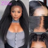Pelucas de Cabello Humano con Encaje Frontal HD de 30-40 Pulgadas al por Mayor, Kinky Yaki Liso 13x6 360 Completo para Peluca Frontal de Encaje, Ondulado Profundo para Mujeres