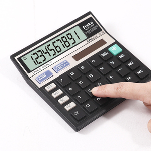 <span class=keywords><strong>Calculatrice</strong></span> Foska 10 chiffres, alimentation solaire et pile, avec boutons géants pour usage quotidien au bureau, à la maison et en entreprise - Product Image 4