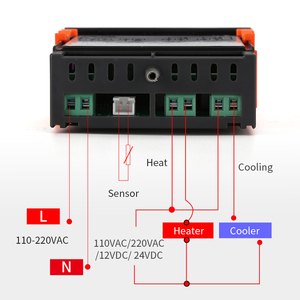 Thermostat numérique LED STC-1000, régulateur de température, relais de chauffage et de refroidissement pour incubateur, AC 110-220V - Product Image 5