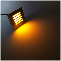 Lampe murale encastrée en acier inoxydable durable, étanche IP65, éclairage LED pour marches d'escalier
