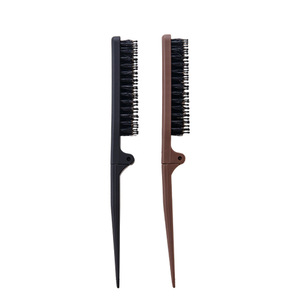 Peine Plegable de Cola Puntiaguda con Cerdas de Jabalí y ABS, Profesional para Peinar, Separar y Resaltar el Cabello, Ideal para Viajes - Product Image 3