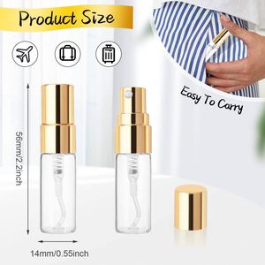 Wholesale Round Cylinder Mini 1.5ml 2ml 3ml 5ml Small Atomizer <b>Spray</b> Screen Printed Glass <b>Perfume</b> <b>Bottles</b> - Product Image 2