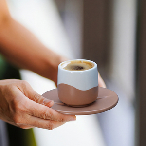 Ensemble élégant de tasse et soucoupe, ensembles de tasses et soucoupes à café durables, tasse à café en céramique de qualité supérieure - Product Image 4