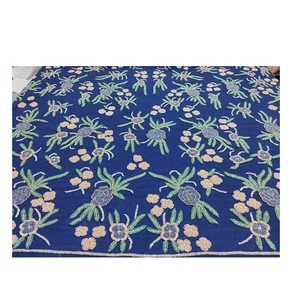 Best Selling Handmade Heavy Work Luxury <b>Beaded</b> <b>Fabric</b> for Party Wear Dresses Available at Wholesale Price from India - Product Image 3