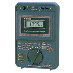 Probador de resistencia de aislamiento Sanwa M53, pantalla digital de 500 V 0-9999 M para mantenimiento de elevadores - Product Image 1