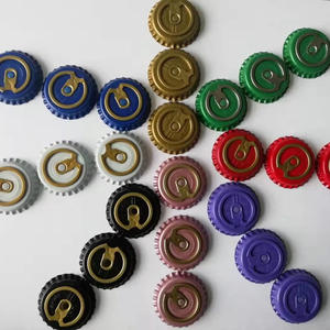 Bán buôn dễ dàng mở tinplate Vòng kim loại kéo vương miện cap bia & nước & nước giải khát & mềm uống chai có nắp đậy chai đóng cửa - Product Image 1