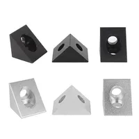 Connecteur d'angle triangulaire en alliage d'aluminium 1515, écrou carré fixe, accessoires pour imprimante 3D