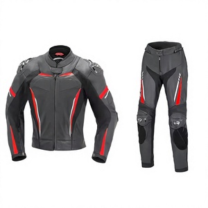 Combinaison de course en cuir pour moto pour homme, manches longues, coupe-vent, une pièce, professionnelle, pré-coupée, ajustement de course, CE - pour toutes les saisons - Product Image 2