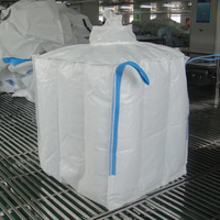 Bolsas Jumbo de Polipropileno Tejido Transpirable con Fondo Plano, de 1 Tonelada (1000 kg), Bolsas de Tela FIBC, Bolsas Jumbo con Separadores, Venta al Por Mayor