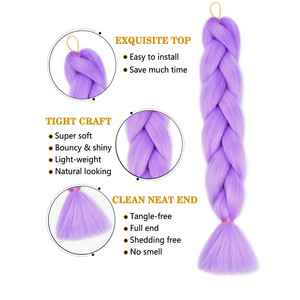 Extensions per <span class=keywords><strong>trecce</strong></span> all'uncinetto sintetiche Ombre da 41 pollici 165G all'ingrosso per acconciature <span class=keywords><strong>africane</strong></span> - Product Image 3