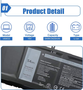 Batterie Li-ion rechargeable 4 cellules HK-HHT V6W33 15V pour <span class=keywords><strong>Dell</strong></span> <span class=keywords><strong>Latitude</strong></span> 3320 <span class=keywords><strong>3330</strong></span> 3420 3515 3525 Series - Product Image 3