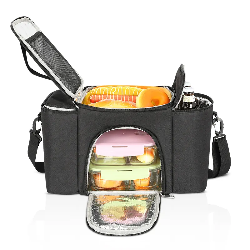 Sızdırmaz soğutucu alışveriş çantası taşınabilir yemek kabı piknik yürüyüş plaj yalıtımlı öğle yemeği çantası