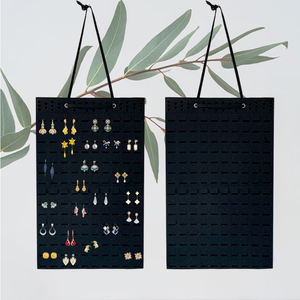 Organisateur mural pliable en feutre pour boucles d'oreilles et colliers, grand format, élégant, pour la présentation de bijoux dans le salon - Product Image 3