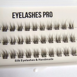 Pestañas de Seda Precortadas al por Mayor, Grupos de Pestañas de Marca Privada, Pestañas Naturales para Hacerlo Usted Mismo, Extensiones de Pestañas Segmentadas - Product Image 2