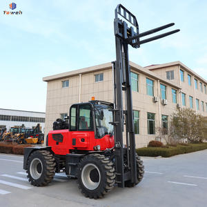 Venta caliente precios de fábrica nueva granja barro 3 toneladas 3,5 T 4T 5T 6Ton 4WD 4 ruedas motrices todoterreno todo terreno áspero carretilla elevadora diésel - Product Image 2