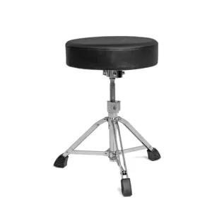 Adjustable Height Round Jazz Drum Chair Stool Saddle Padded Anti-Slip Feet Seat Drum Throne