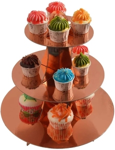 Support à cupcakes en carton écologique avec surface antiadhésive résistante à la chaleur pour gâteaux de mariage et thés de l'après-midi - Product Image 5