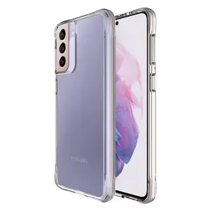 Casing Penutup Belakang Tipis Bening Pintar, Penutup Bening untuk Samsung Galaxy S6 S8 S10 S20 Note 9 10 Plus Edge S21 + S21 Ultra S20 Fe 5G