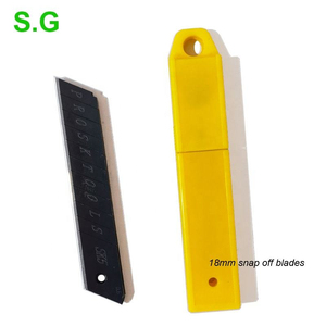 Couteau multi-usage robuste de 25 mm avec lames SK5 cassables, boîtier ABS, couteau utilitaire pour la découpe de boue, pour la construction industrielle - Product Image 6