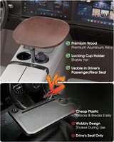 Plateau de voiture en bois peint rotatif à 360 degrés et bureau pour ordinateurs portables avec couleur personnalisable