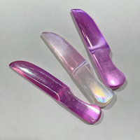 Vente en gros cristal naturel Quartz galvanoplastie Aura Flash Selenite couteau Dagger Stiletto pour décor