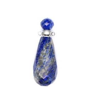 Pendentifs Solitaires en Pierre Naturelle Facettée Coupe Poire Plaqué Or Style Bohème Bijoux Unisexe Cadeau Forme Goutte d'Eau - Product Image 4