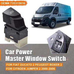 Baru 6554.T5 pengangkat jendela daya tombol saklar kontrol Master untuk FIAT Ducato 2 untuk PEUGEOT Boxer 2 CITROEN Jumper 2 735315616 - Product Image 2