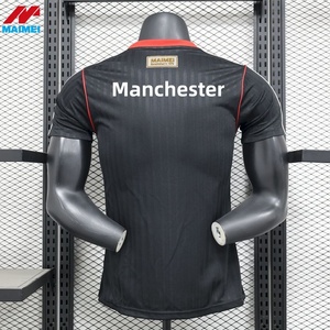 Equipación Deportiva del Club de Inglaterra 2025/2026, <span class=keywords><strong>Camiseta</strong></span> de Fútbol de <span class=keywords><strong>Manchester</strong></span> Local y Visitante 1.1, Edición de Calidad de Exportación del Club de Tailandia, <span class=keywords><strong>Camiseta</strong></span> Negra - Product Image 1