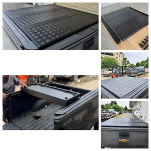 Longwyll, cubierta deslizante de tres pliegues de alta calidad, cubierta de Tonneau deslizante para camioneta para Toyota <span class=keywords><strong>HILUX</strong></span> <span class=keywords><strong>SR</strong></span> - Product Image 2