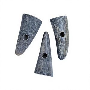 Bouton à boucle en corne naturelle polie écologique personnalisé, fermoir en corne de buffle de qualité supérieure pour vêtements, cuir et artisanat - Product Image 1