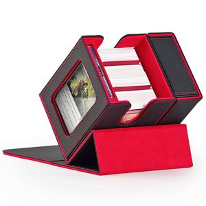 Caja de exhibición FX con ventana y bandeja para dados para más de 100 cartas con doble funda - Estuche TCG OEM personalizado para Commander - Product Image 1