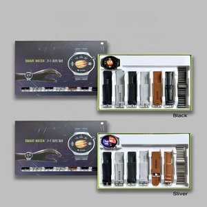 Montre connectée 8 en 1 pour hommes et femmes, design rond, utilisation sportive, bracelet en cuir, boussole, suivi du sommeil, écran TFT, calendrier - Product Image 3