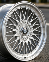 Nouvelles jantes en alliage d'aluminium moulé RUNLUN 15/16/17/18/19 pouces 6.5/7.0/8.0/8.5 CPD100/105/108/110/112/120, finition argentée usinée, multi-rayons