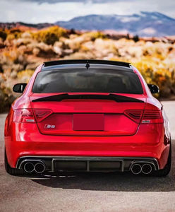 Difusor Trasero de Fibra de Carbono Real para <span class=keywords><strong>Audi</strong></span> <span class=keywords><strong>A5</strong></span> S5 B8.5 2012-2016, Divisor de Parachoques Trasero, 2012 2013 2014 2015 2016 - Product Image 6