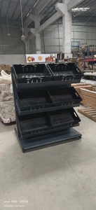 Giá để trưng bày trái cây siêu thị một mặt, siêu bền, có khay nhựa, giá trưng bày một bên - Product Image 2