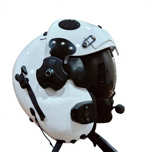 Nouveau casque intégral blanc en polycarbonate avec visière transparente, design de sécurité aéronautique, taille L JT007, version améliorée en fibre d'aramide et carbone - Product Image 4