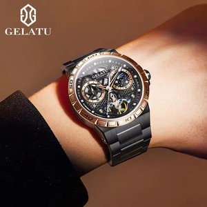 Envío Directo GELATU Reloj Mecánico para Hombre, Diseño Hueco, Cielo Estrellado de Lujo, Resistente al Agua, Alta Calidad, Tourbillon, Cristal de Zafiro, Acero Inoxidable - Product Image 5