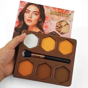 Paleta de Corrector en Polvo de 6 Tonos, Resistente al Agua, Control de Grasa, Larga Duración, para Maquillaje Facial Diario de Mujeres - Product Image 1