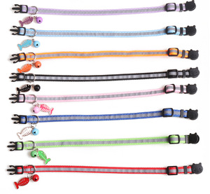 Collar reflectante con campana para perro, correa de cuello para cachorro de tamaño ajustable, Collar adecuado para gatos y perros pequeños, suministros para mascotas - Product Image 6