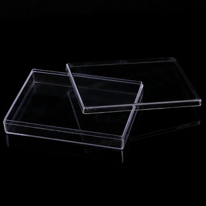 Transparent Plastic Storage <b>Box</b> Rectangle With Lid For Jewelry Display Wholesale - Product Image 3