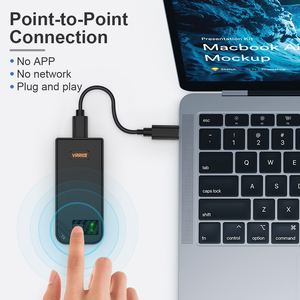 ชุดส่งสัญญาณและรับสัญญาณไร้สาย 100M รองรับ HD MI แบบไร้สาย ชุดขยาย Type-C ความละเอียด 1080P สำหรับโทรศัพท์ กล้อง STB ไปยังโปรเจคเตอร์ ทีวี - Product Image 2
