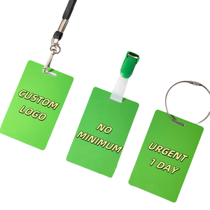 Tag bagasi PVC plastik keras hadiah promosi dirancang dengan elegan untuk Aksesori Perjalanan - Product Image 1