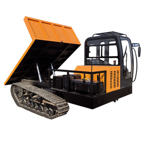 Volquete hidráulico de orugas de 8 toneladas de servicio pesado con motor de marca, ideal para huertos y granjas. - Product Image 2