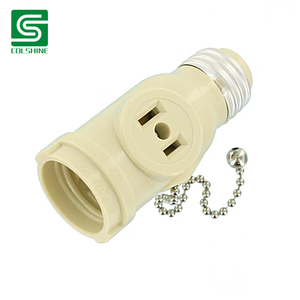 <span class=keywords><strong>E26</strong></span> giữ đèn vít Ổ cắm bóng đèn chủ <span class=keywords><strong>adapter</strong></span> 2 ổ cắm với chuỗi kéo - Product Image 3
