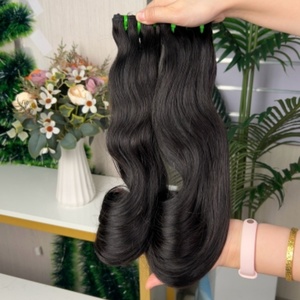 ผมมนุษย์แท้แบบเวอร์จิ้น 12a Fumi Super Double Drawn แบบมัดเป็นช่อ  ลอนหยิก - Product Image 6