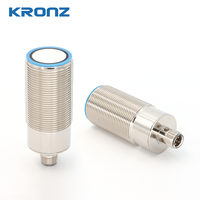 Sensor Ultrasonik KRONZ M30 Output Analog 0-10V Jangkauan Deteksi 100-2000mm IP67 10-30V DC Sensor Jarak Jauh Industri