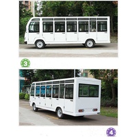 Certification ISO CE-23 places, navette électrique FRP avec batterie, Mini voiture, pour tourisme, bus de tourisme