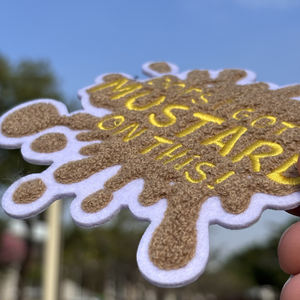 マーベル環境に優しい3D刺繍ライトバルブハートフラワーツイル生地パッチアイロン接着式衣類ジャケットジーンズバックパック帽子用 - Product Image 1