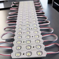 Module LED jaune haute luminosité 3LED 12V IP65 1,5W pour enseigne lumineuse à lentille injectée